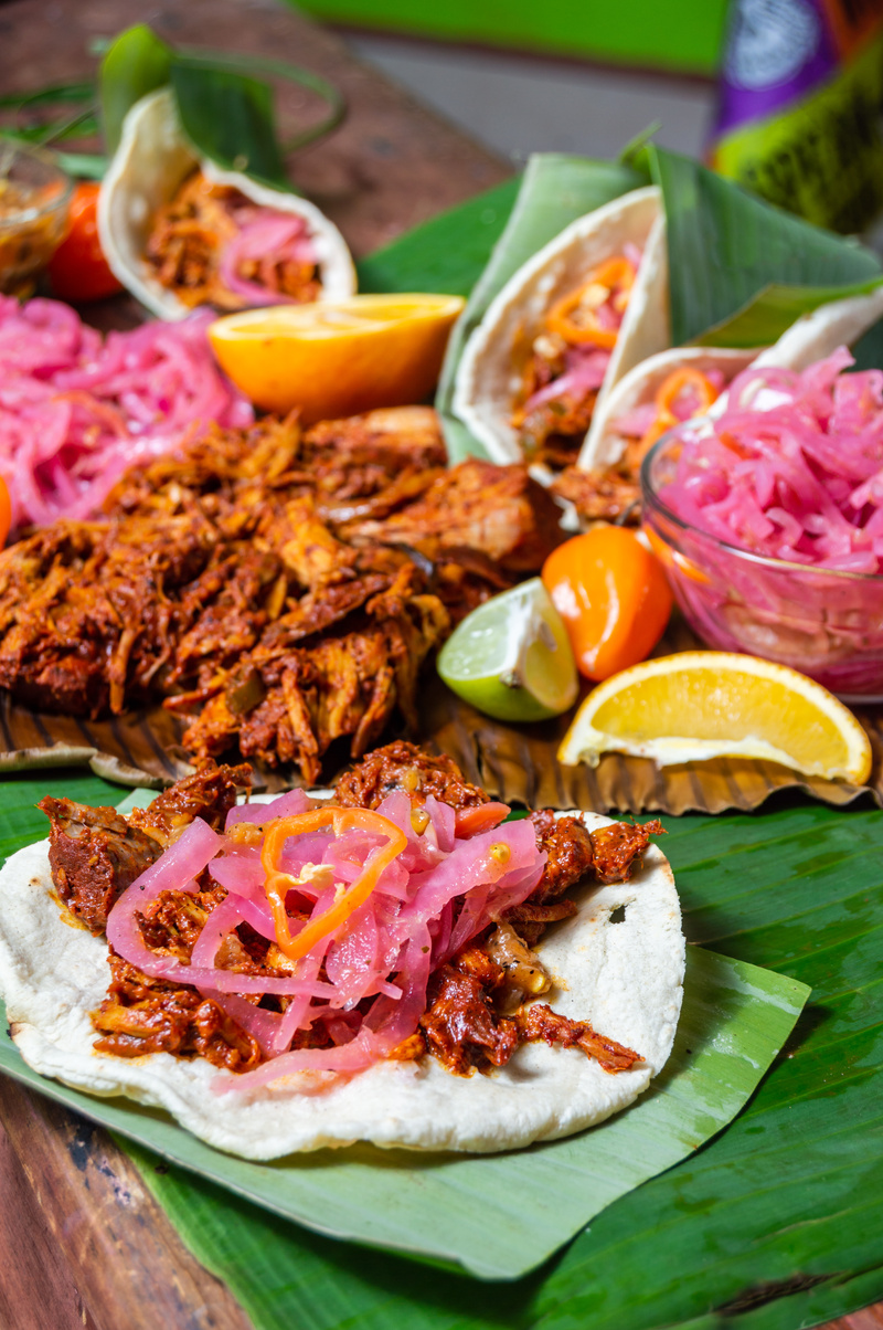 Cochinita Pibil, Mexican pit roasted pork dish